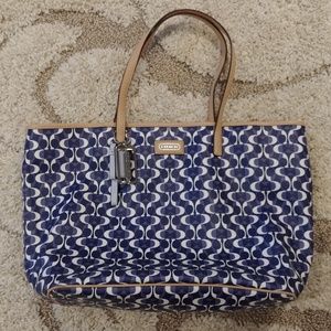 NWOT Coach Blue Tote Bag